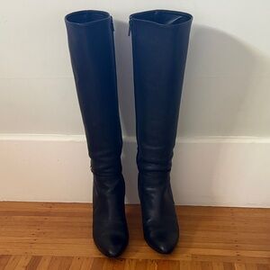 J. Crew Leather (Made in Italy) Knee-High Women's Stiletto Boots